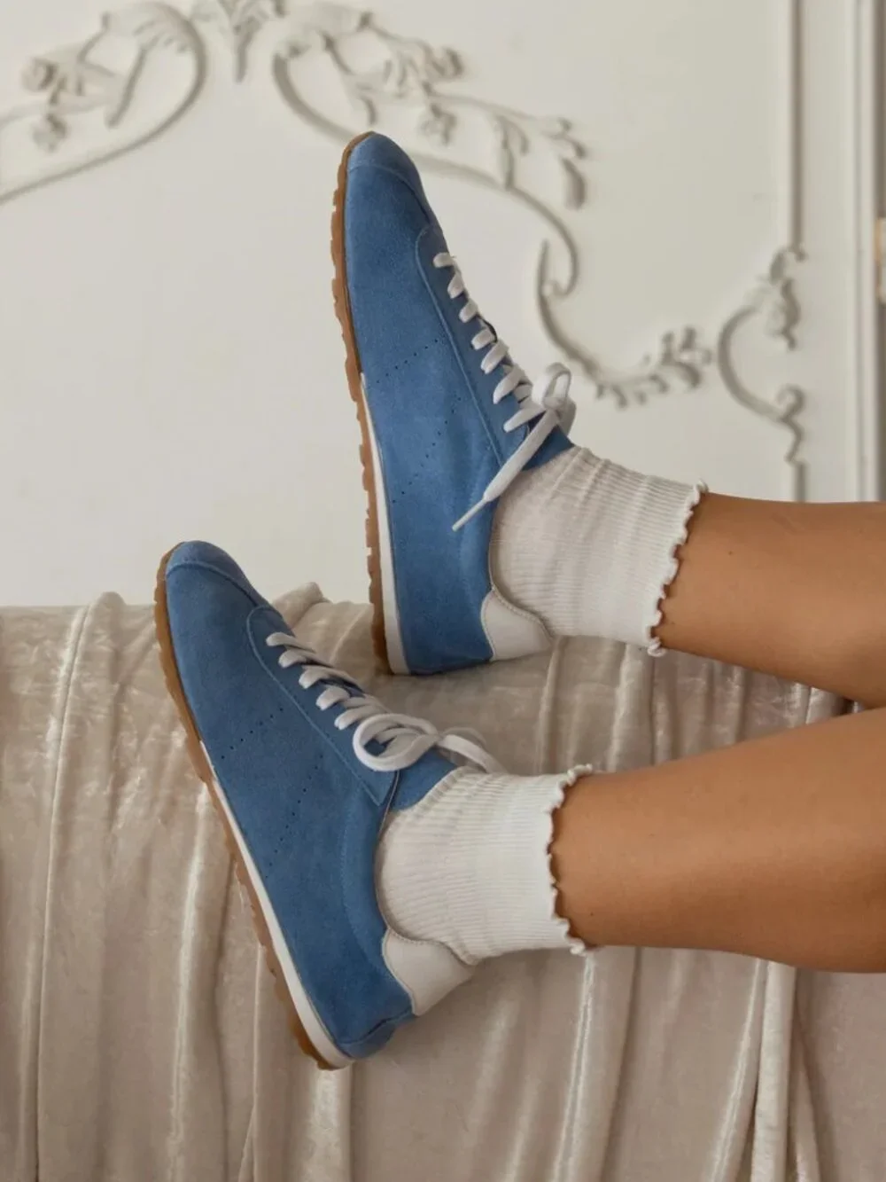 Dolce Vita Serina Sneakers - Blue Suede
